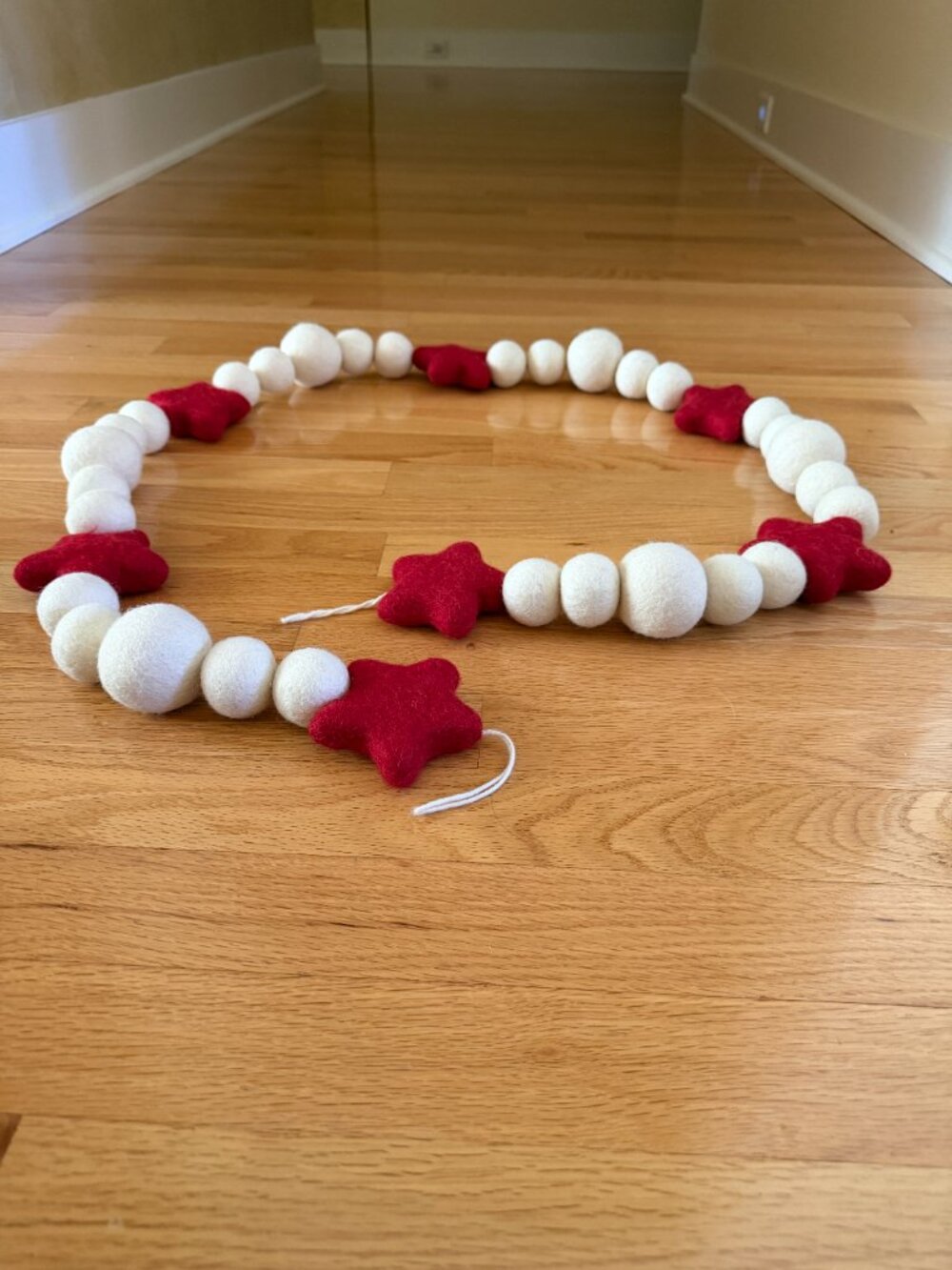 Felt Ball and Star Garland